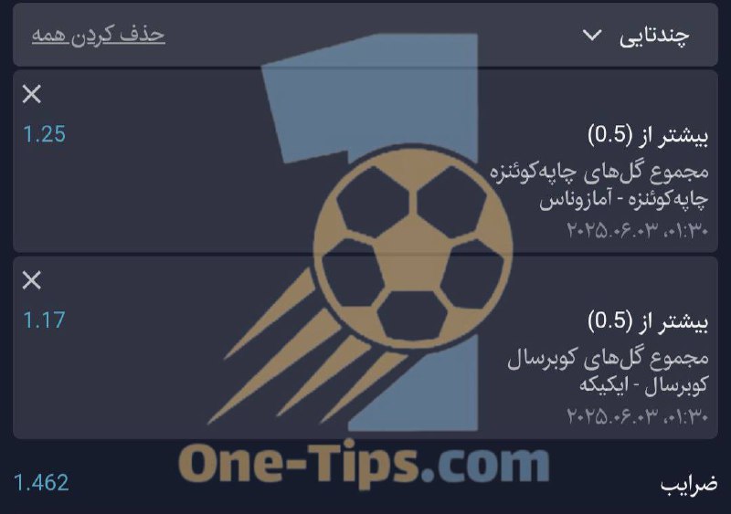 ✅ تیپ های پیشنهادی برای شرط بندی امروز