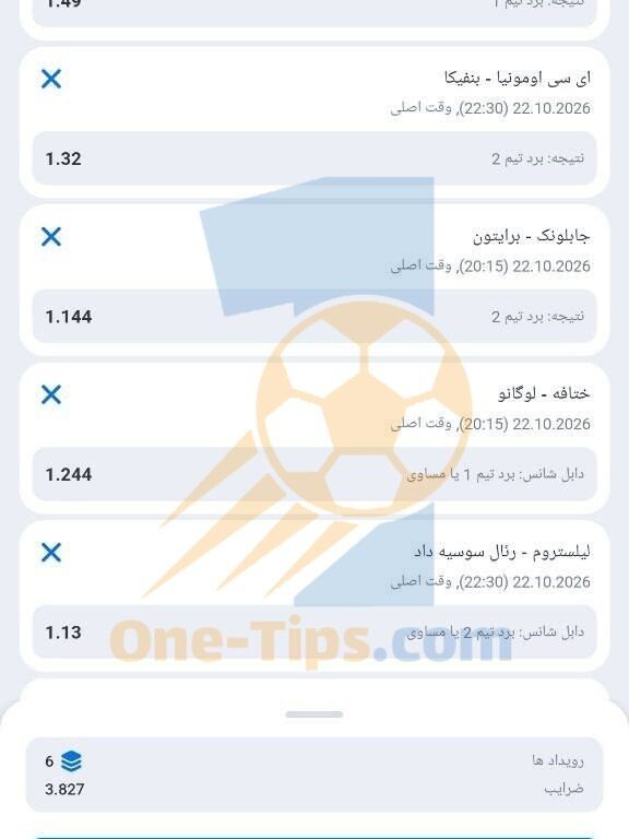✅ تیپ های پیشنهادی برای شرط بندی امروز